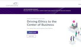 
							         Convercent | The leading enterprise GRC software for ethics and ...								  
							    