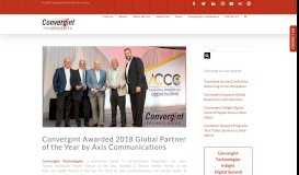 
							         Convergint Awarded 2018 Global Partner of the Year by Axis ...								  
							    