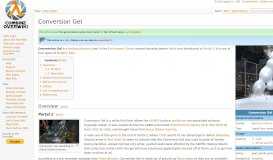 
							         Conversion Gel - Combine OverWiki, the original Half-Life wiki and ...								  
							    