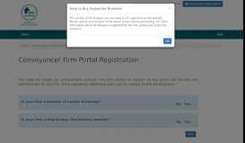 
							         Conveyancer Firm Portal Registration Help to Buy								  
							    