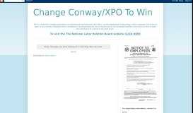 
							         Conway's dirty tricks! - Change Conway/XPO To Win								  
							    