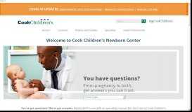 
							         Cook Children's Newborn Center								  
							    