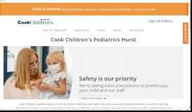 
							         Cook Children's Pediatrics - Hurst								  
							    