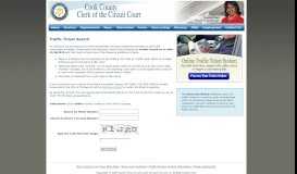 
							         Cook County Clerk of the Circuit Court - Traffic Ticket Search								  
							    
