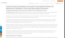 
							         Cook County Completes Successful Countywide Rollout of WorkForce ...								  
							    