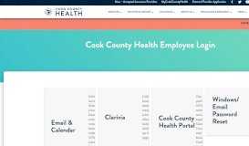 
							         Cook County Health Employee Login								  
							    