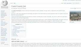 
							         Cook County Jail - Wikipedia								  
							    