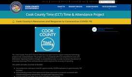 
							         Cook County Time (CCT) Time & Attendance Project ...								  
							    