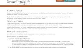 
							         Cookie Policy - Sandwell Family Life Portal								  
							    