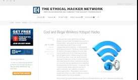 
							         Cool and Illegal Wireless Hotspot Hacks - The Ethical Hacker ...								  
							    