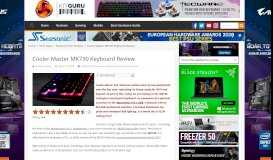 
							         Cooler Master MK730 Keyboard Review | KitGuru - Part 3								  
							    