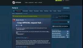 
							         - Coop OFFICIAL request hub - :: Portal 2 General Discussions								  
							    