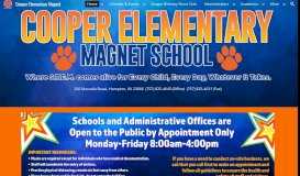 
							         Cooper Elementary Magnet - Hampton City Schools								  
							    