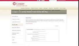 
							         Cooper University Hospital - World-Class Healthcare for South Jersey ...								  
							    