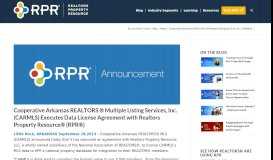 
							         Cooperative Arkansas REALTORS ® Multiple Listing Services ...								  
							    