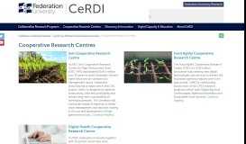 
							         Cooperative Research Centres - CeRDI								  
							    