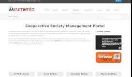 
							         Cooperative Society Management Portal - Acumento								  
							    