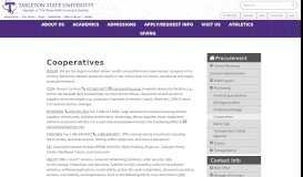 
							         Cooperatives- Purchasing - Tarleton State University								  
							    