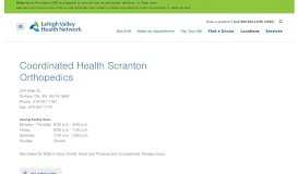 
							         Coordinated Health Scranton Orthopedics | Services								  
							    