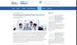 
							         Coordinating and Integrating Patient Care with GSI - OneCity Health								  
							    