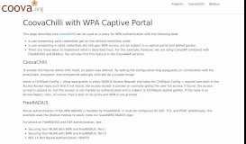 
							         CoovaChilli with WPA Captive Portal								  
							    