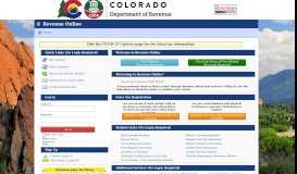 
							         COP - Revenue Online – State of Colorado - Colorado.gov								  
							    