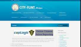 
							         Coplogic – City of Flint								  
							    