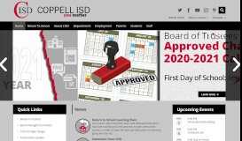 
							         Coppell Independent School District / Overview								  
							    