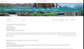 
							         Copper Mountain College Employment Resources - SchoolJobs								  
							    