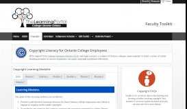 
							         Copyright - Faculty Toolkit - The Learning Portal at Ontario Colleges ...								  
							    