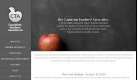 
							         Coquitlam Teachers' Asociation | 3rd Largest BCTF in BC!								  
							    