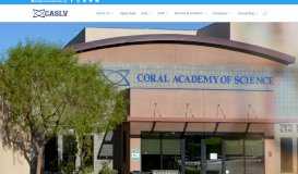 
							         Coral Academy of Science Las Vegas: CASLV - Home of ...								  
							    