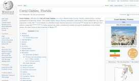 
							         Coral Gables, Florida - Wikipedia								  
							    