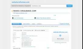 
							         coralwave.com at Website Informer. Visit Coralwave.								  
							    