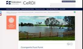 
							         Corangamite Flood Portal - CeRDI								  
							    