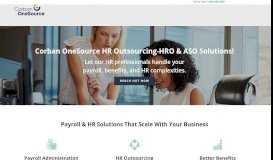 
							         Corban OneSource | HR Outsourcing & Payroll Administration								  
							    
