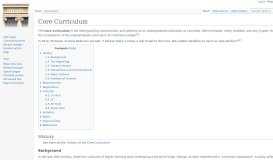 
							         Core Curriculum - WikiCU, the Columbia University wiki encyclopedia								  
							    