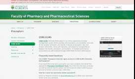 
							         CORE ELMS | Faculty of Pharmacy and Pharmaceutical ...								  
							    