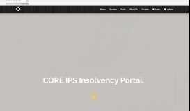 
							         CORE IPS Insolvency Portal. - IPS Creditor Portal								  
							    