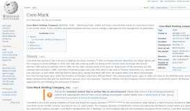 
							         Core-Mark - Wikipedia								  
							    