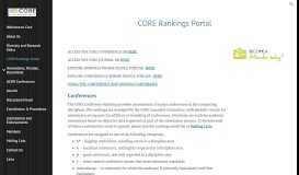 
							         CORE Rankings Portal - Computing Research & Education								  
							    
