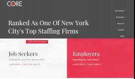 
							         CORE Staffing Services Inc.								  
							    
