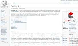 
							         CoreLogic - Wikipedia								  
							    