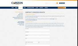 
							         Corizon Health Contact - Corizon Correctional Healthcare								  
							    