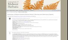 
							         Cornell College Herbarium (MOVC) - Consortium of Midwest Herbaria								  
							    