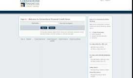 
							         Cornerstone Financial Credit Union Online Banking								  
							    