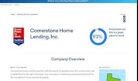 
							         Cornerstone Home Lending, Inc. - Great Place To Work United States								  
							    