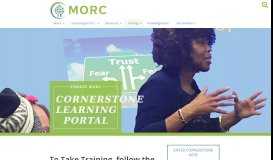 
							         Cornerstone | MORC								  
							    