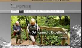 
							         Cornerstone Orthopedics: Home								  
							    