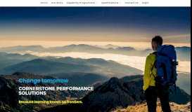 
							         Cornerstone Performance Solutions |								  
							    